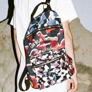 Nafsika Skourti multi color camo festival Bag